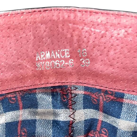 Steampunk Goth Laura Vita Leather Boots Platform Floral Block Heel - Picture 9 of 11